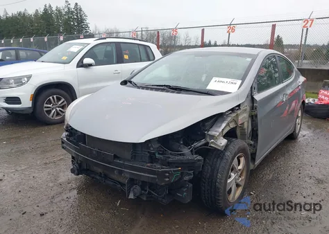 2014 Hyundai Elantra Se z USA, uszkodzony, nr VIN KMHDH4AE6EU159905